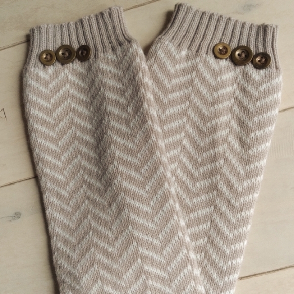 Long Knit Boot Cuffs/Leg Warmers - Picture 2 of 7